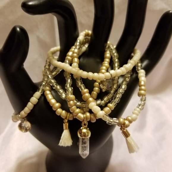 Handmade stretch bracelets - Picture 6 of 6